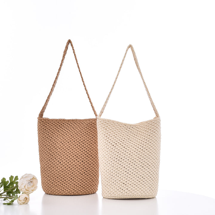 Crochet Tote Bag In Minimalist Design Bowlift