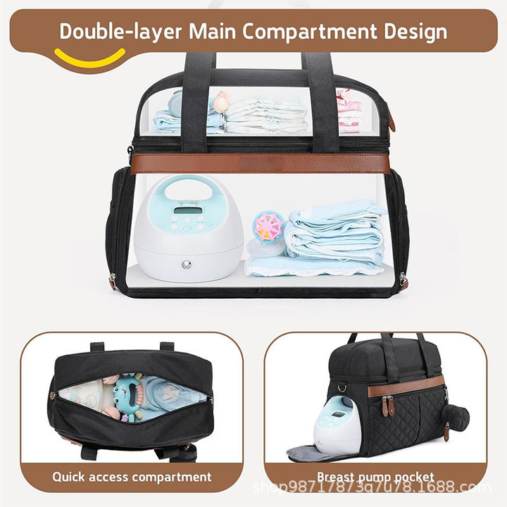 Multifunctional Nursing Bag with Insulated Interior Bowlift