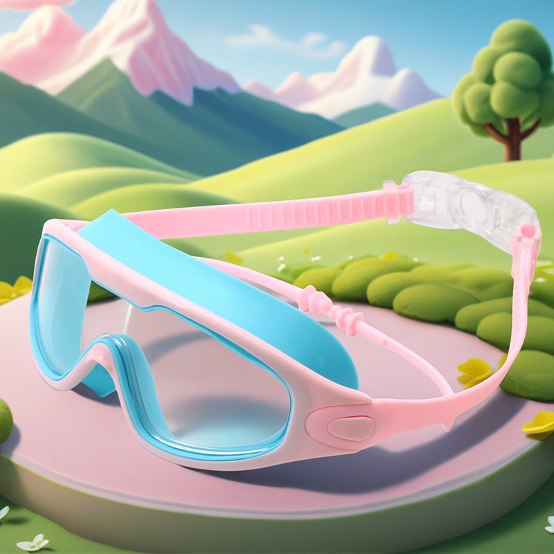 Waterproof swimming goggles with adjustable nose piece Bowlift