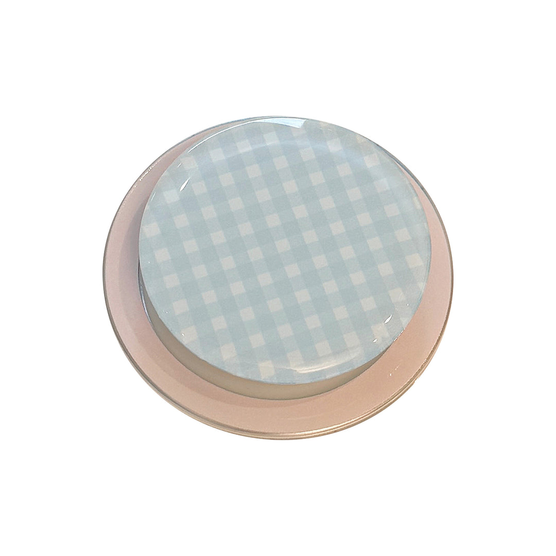 Practical glass coaster with checkered pattern Bowlift
