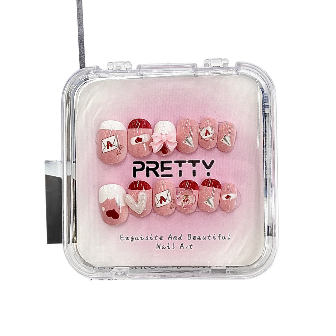 Decorative Press-On Nail Set Bowlift