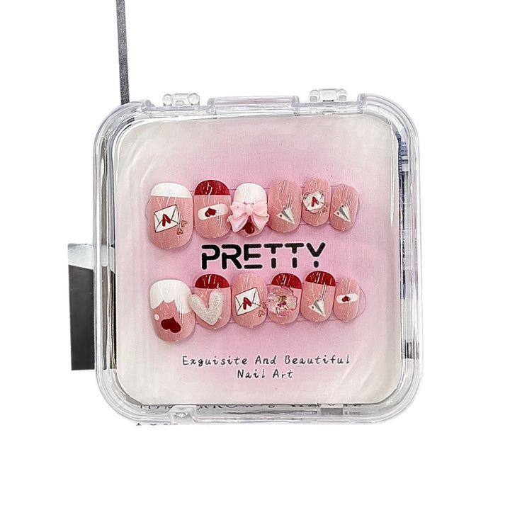 Decorative Press-On Nail Set Bowlift
