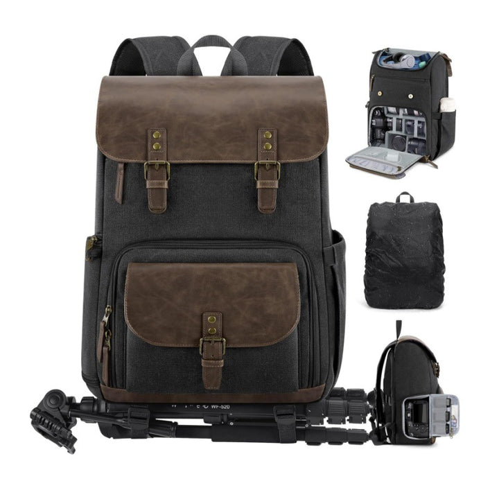 Multifunctional backpack with camera equipment compartments Bowlift