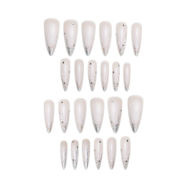 Angular Stiletto Press-On Nail Extensions Bowlift