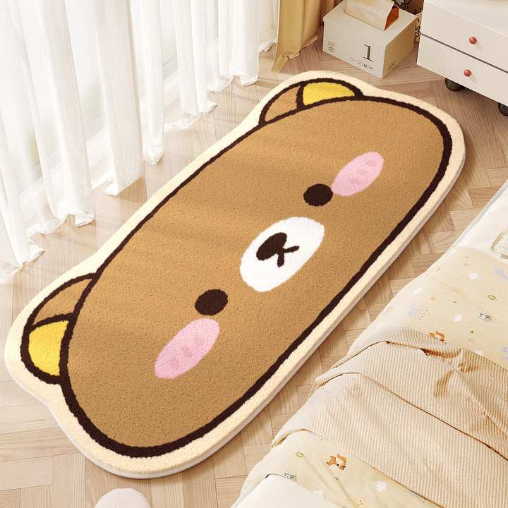 Cute Character-Shaped Plush Bath Mat