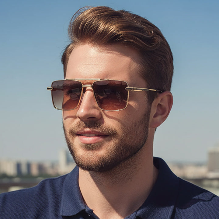 Ladies futuristic square sunglasses Bowlift