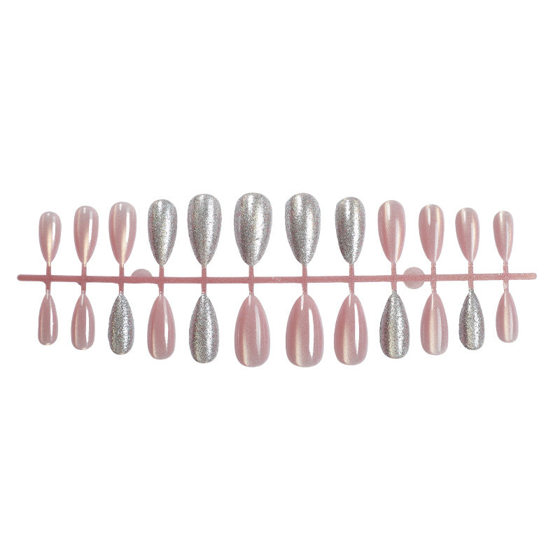 Sparkling Glitter Press-On Nail Set Bowlift