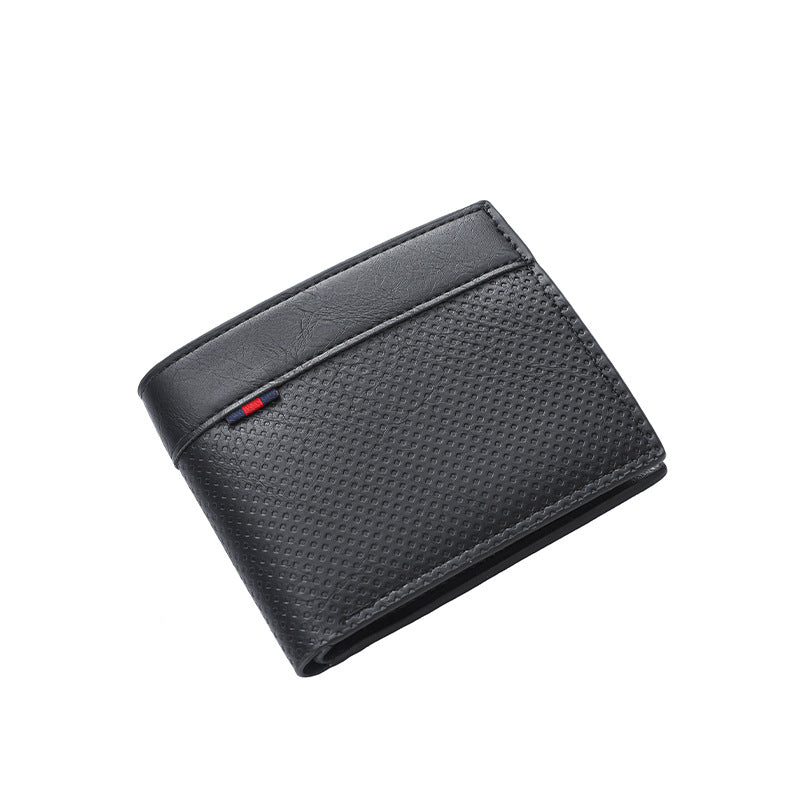 Textured Bi-Fold Wallet Bowlift