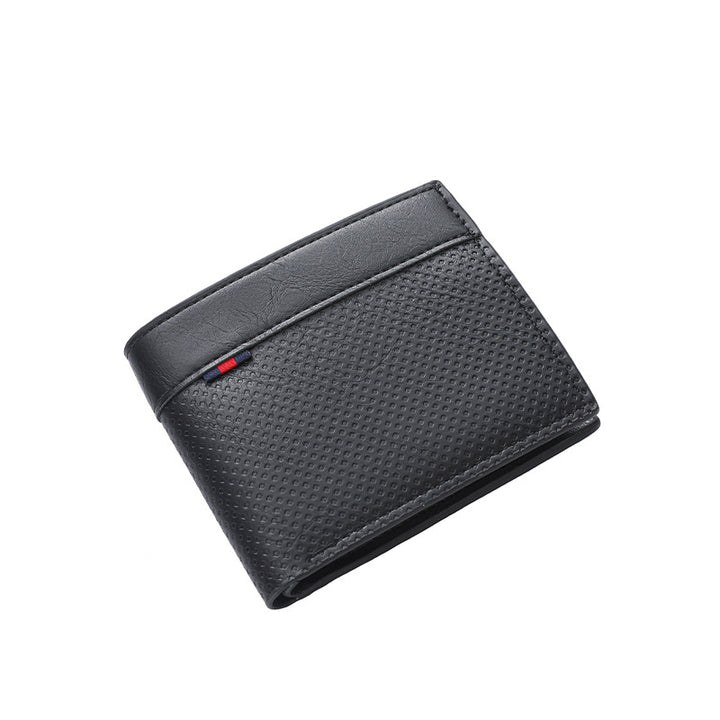 Textured Bi-Fold Wallet Bowlift
