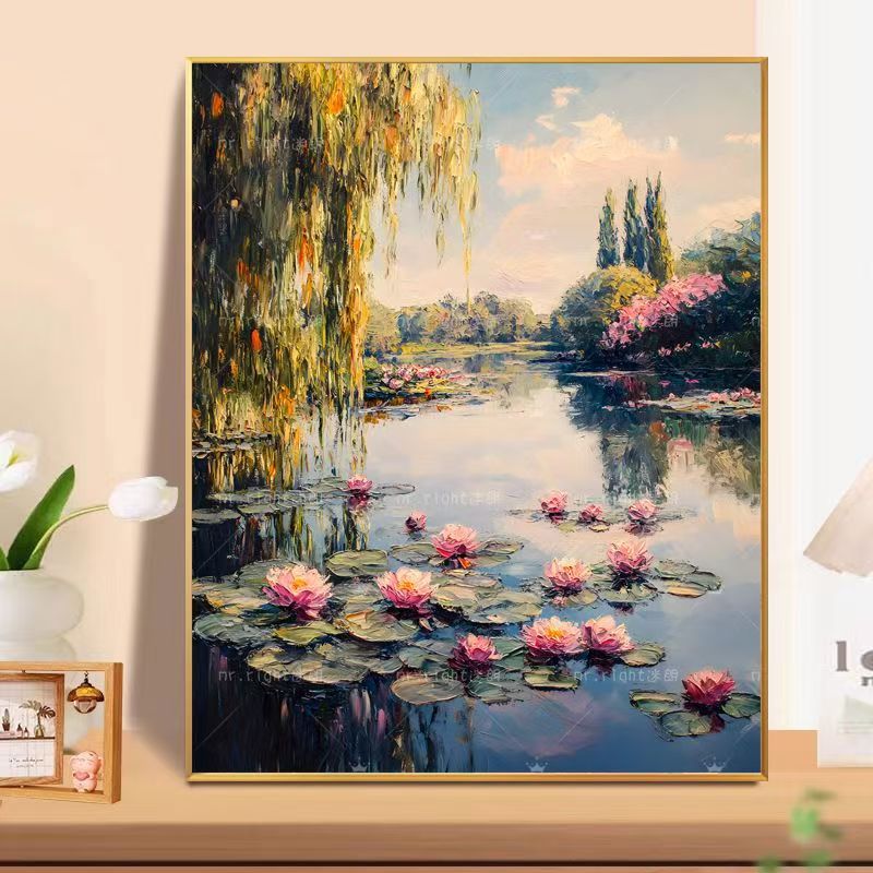 Floral Landscape Oil Painting Wall Art Bowlift