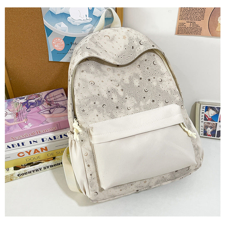 Stylish Star-Patterned Backpack