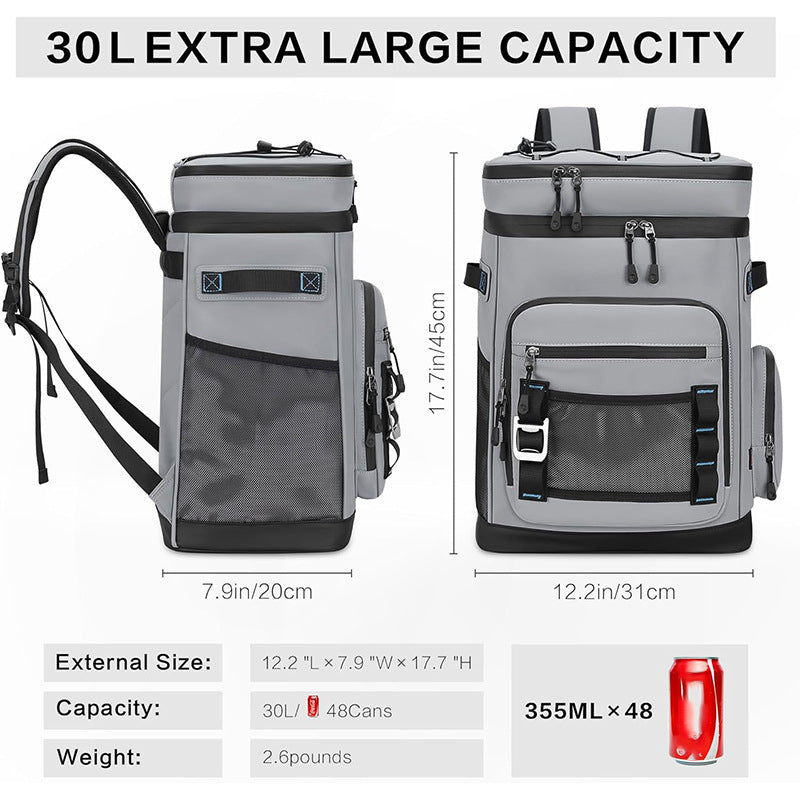 Insulated picnic backpack bag with multiple compartments Bowlift