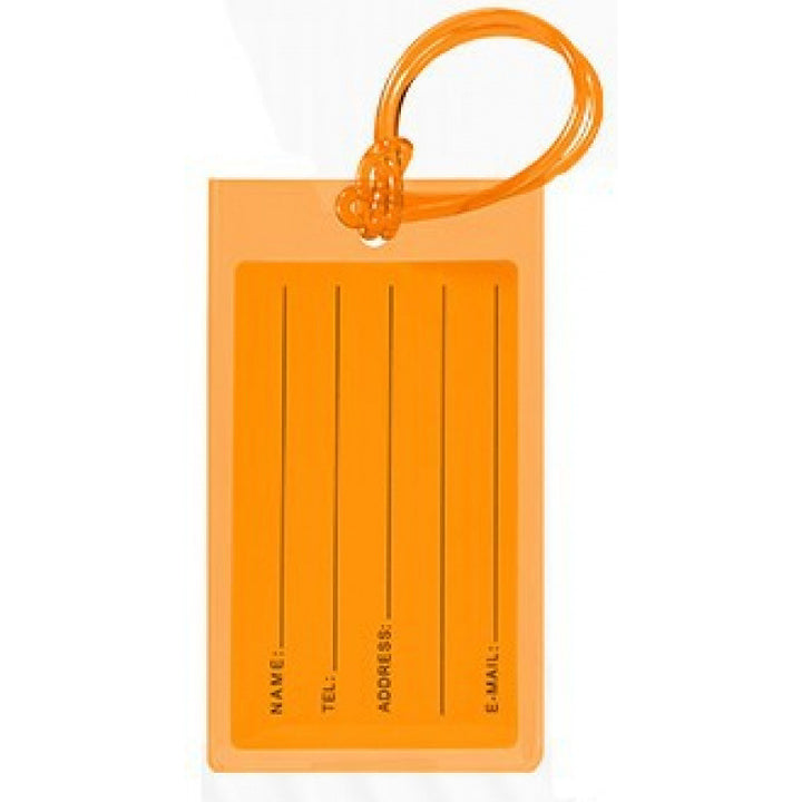 Silicone Luggage ID Tag with Writable Info Panel and Flexible Loop Strap Bowlift