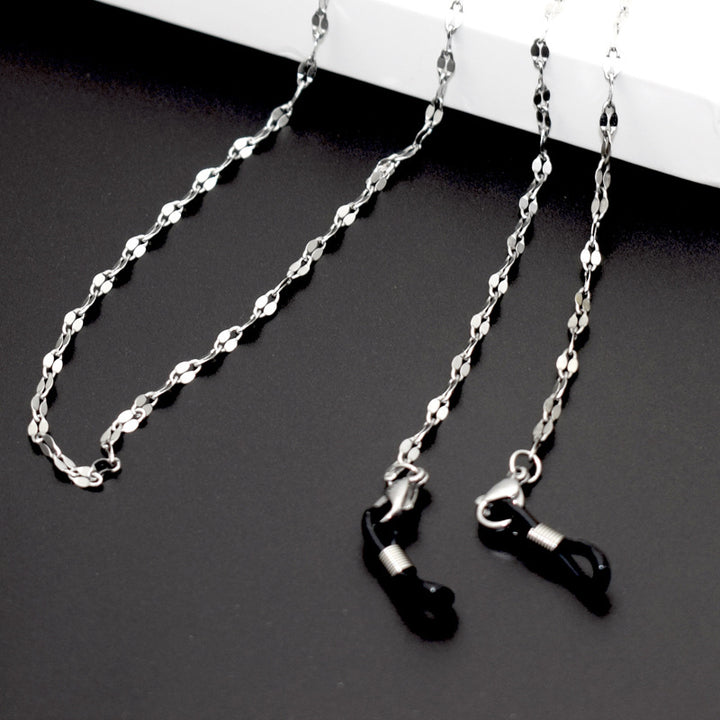 Stylish Silver Chains Eyewear Retainer Bowlift