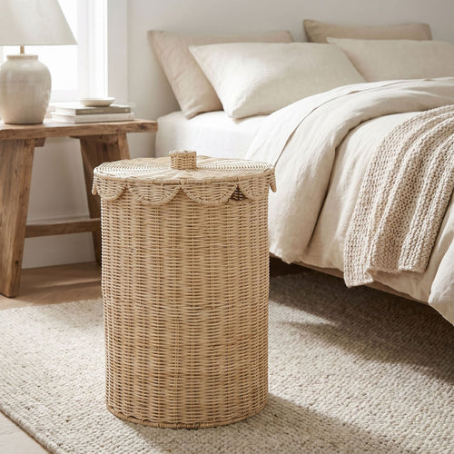 Practical laundry basket with lid Bowlift