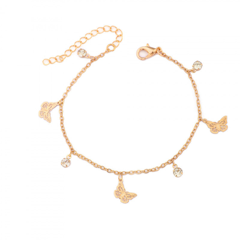 Butterfly Charm Anklet Bowlift