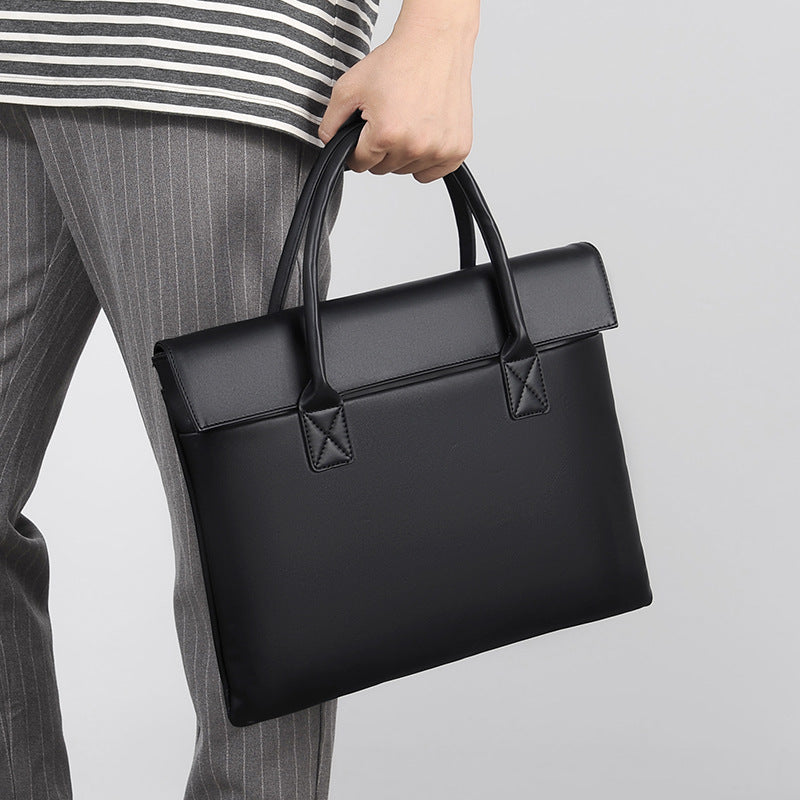 Elegant Briefcase with Structured Design Bowlift
