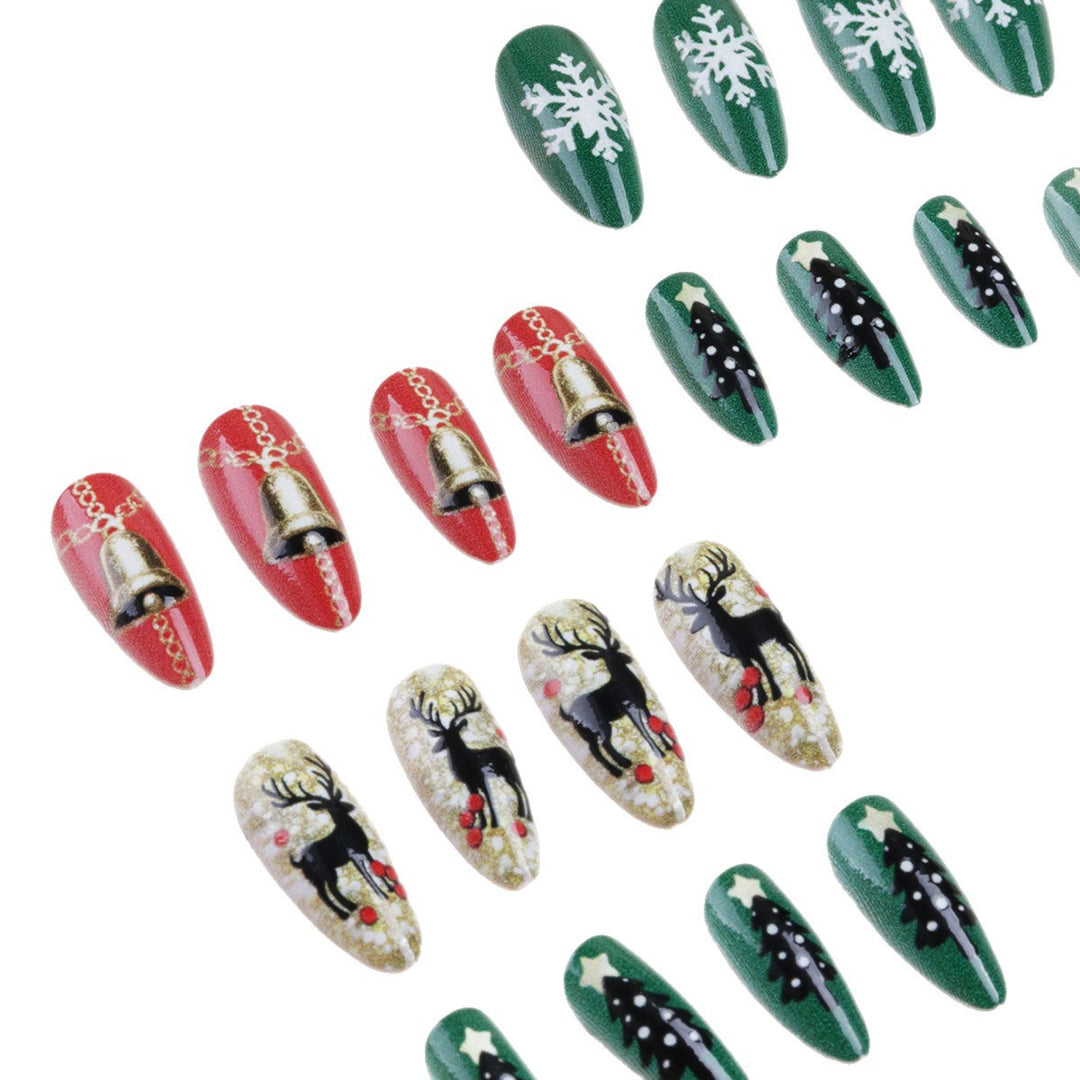 Festive Themed Press-On Nail Art Bowlift