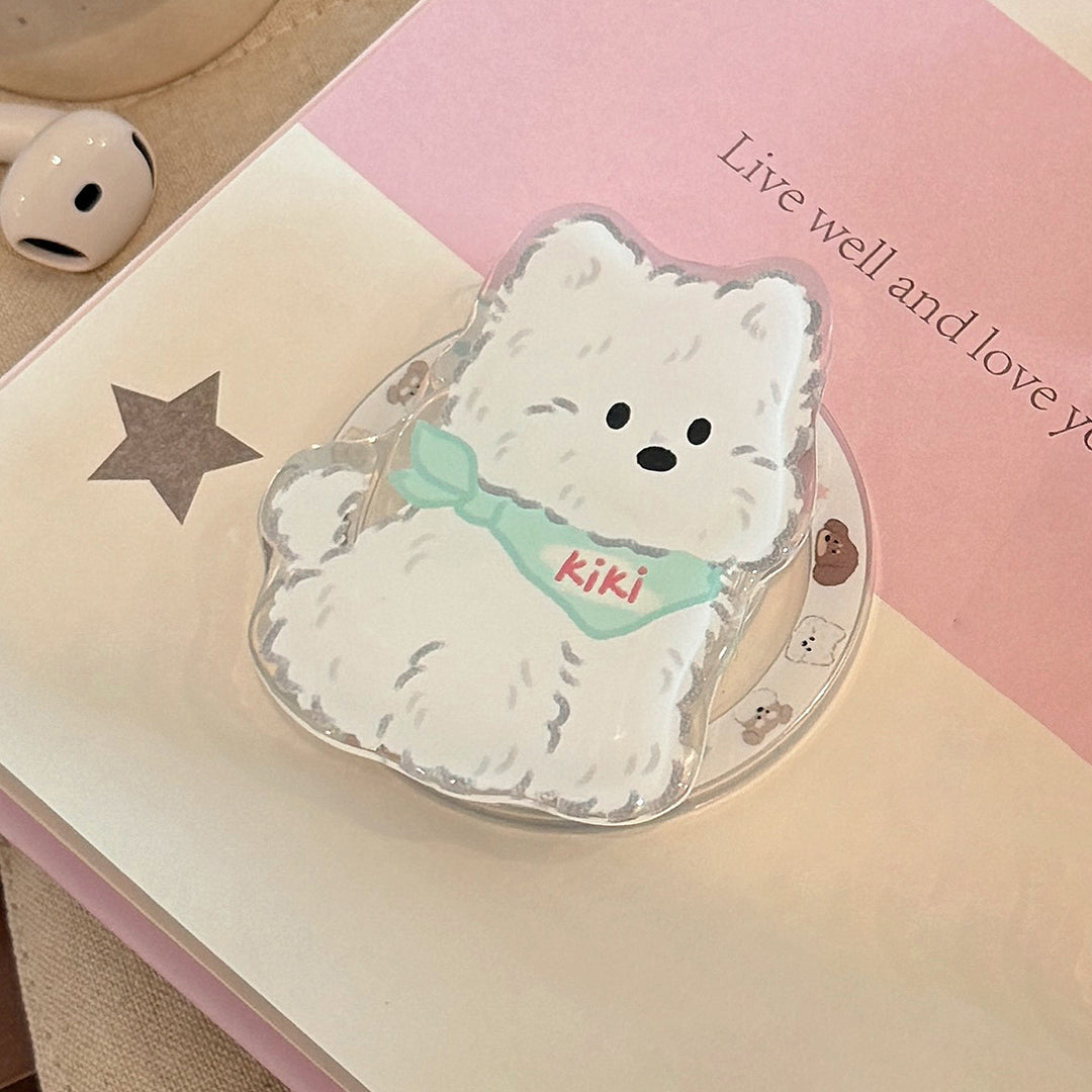 Magnetic smartphone holder in cute dog design Bowlift