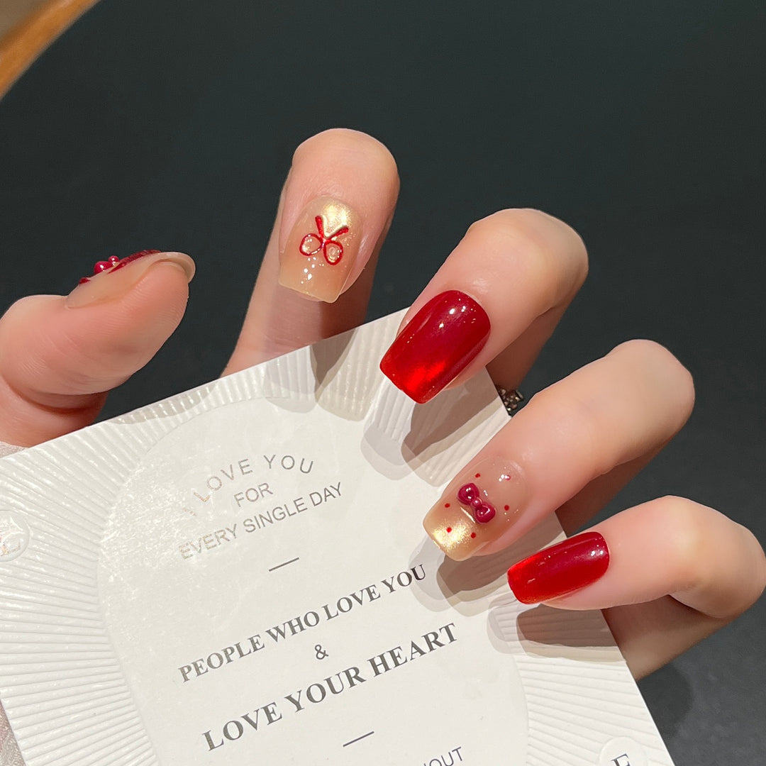 Playful Character-Themed Press-On Nail Art Bowlift