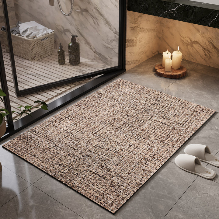 Natural Fiber Bath Mat Bowlift