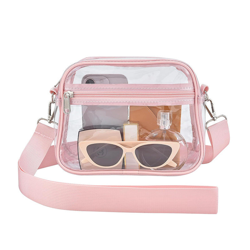 Transparent shoulder bag with versatile compartments Bowlift