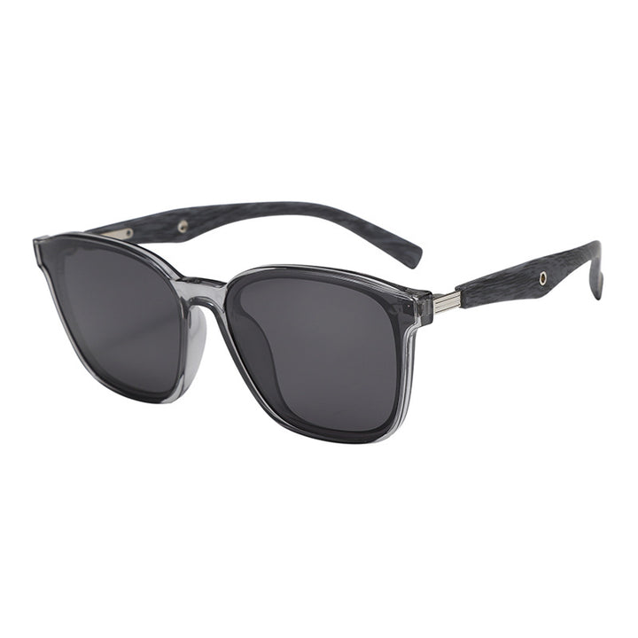 Women stylish oversized sunglasses with wooden accents Bowlift