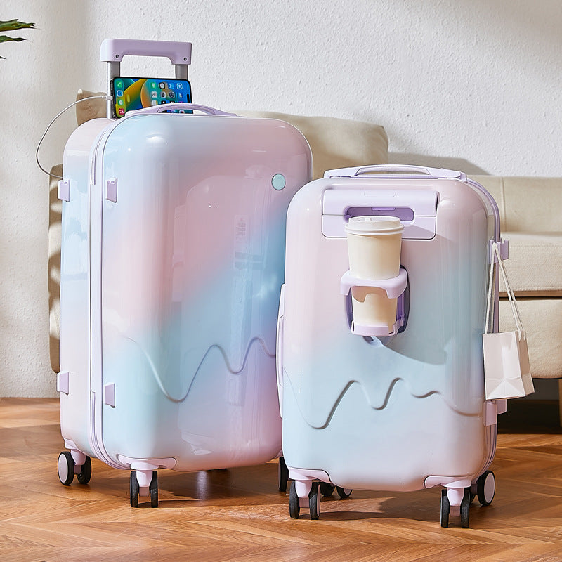 Unisex Smart Charging Cabin Suitcase Bowlift