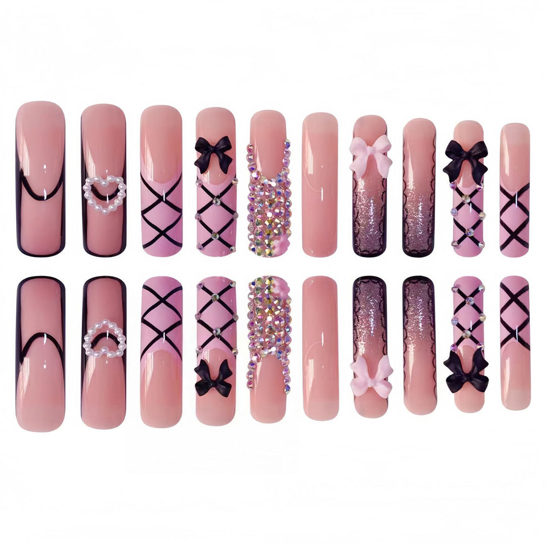 Glamorous Statement Nail Art Extensions Bowlift