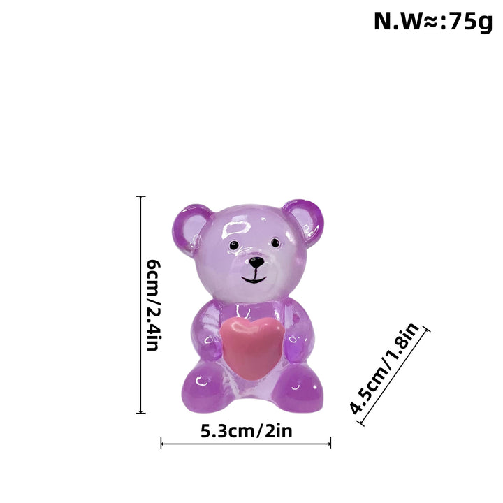 Decorative bear figure with heart Bowlift