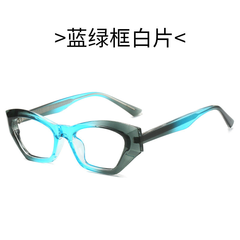 Ladies Cat-Eye Sunglasses with Modern Transparent Accents Bowlift