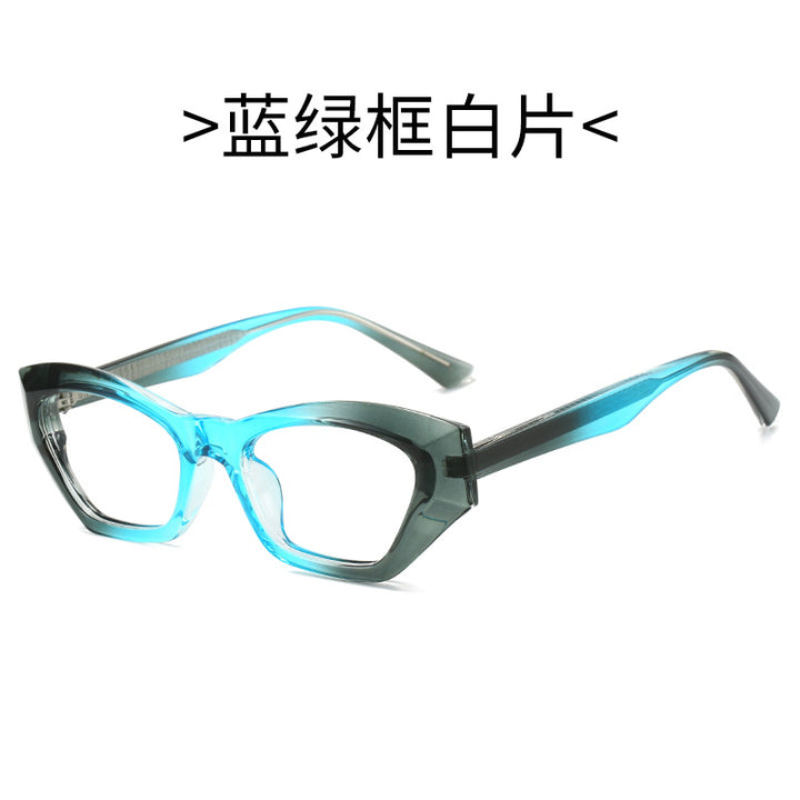 Ladies Cat-Eye Sunglasses with Modern Transparent Accents Bowlift