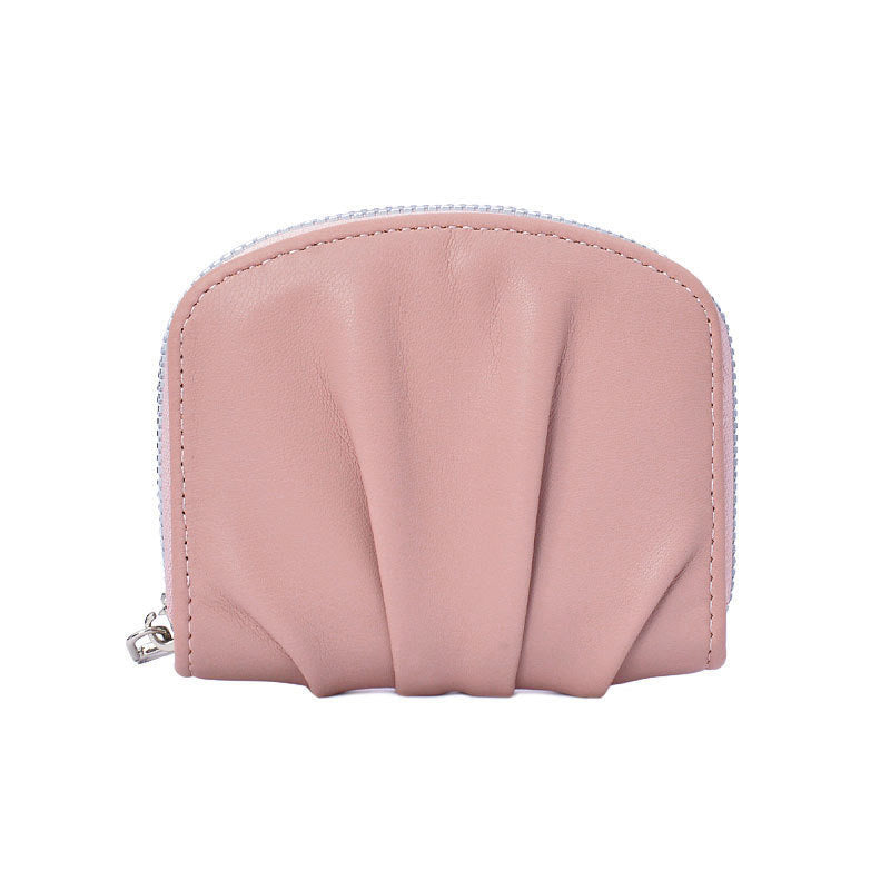 Sophisticated Textured Leather Coin Pouch Bowlift