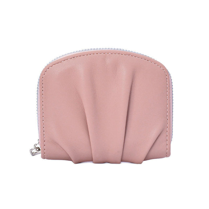 Sophisticated Textured Leather Coin Pouch Bowlift