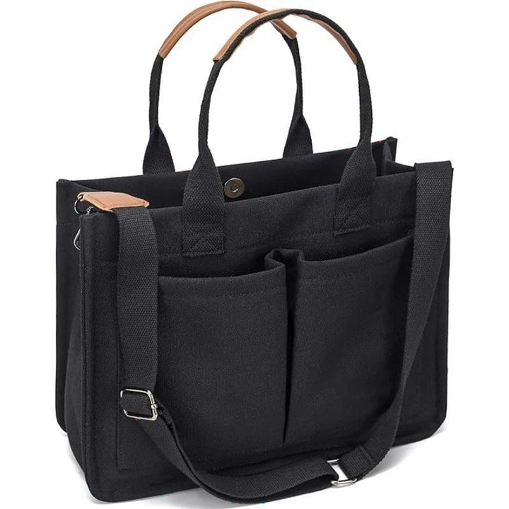 Multifunctional tote bag with numerous interior compartments Bowlift