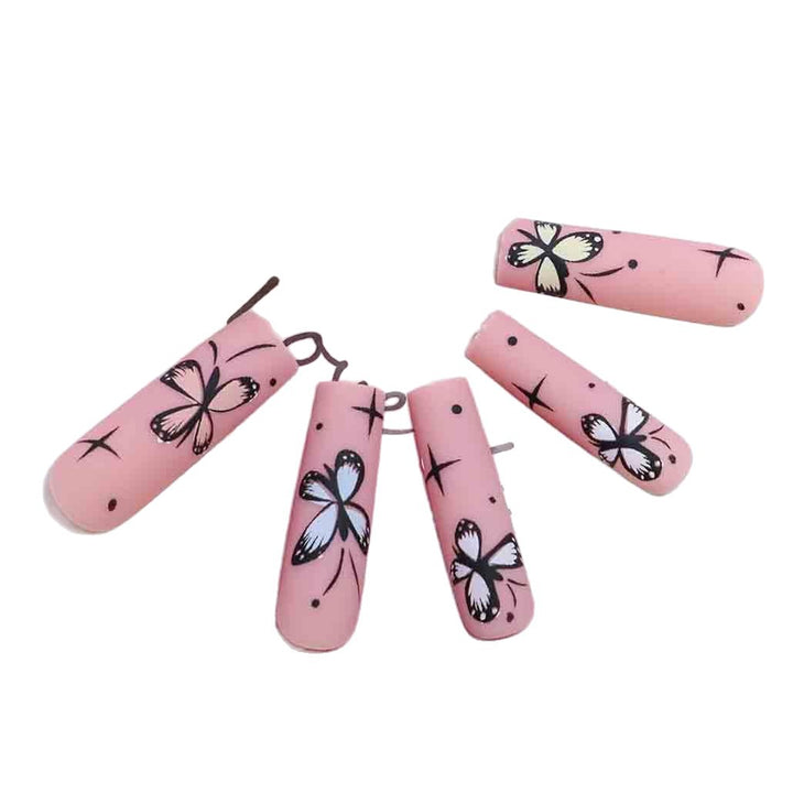 Artistic Floral Ombre Nail Tips Bowlift