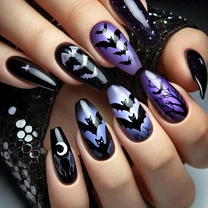 Halloween Bat Nail Art Set Bowlift