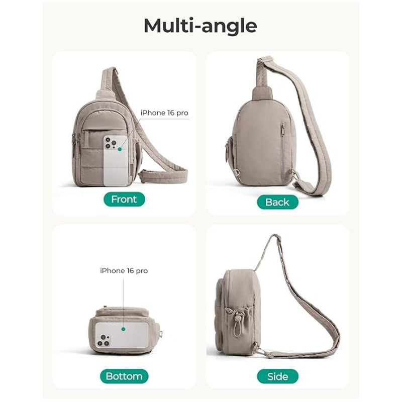 Comfortable sling bag with multiple compartments Bowlift