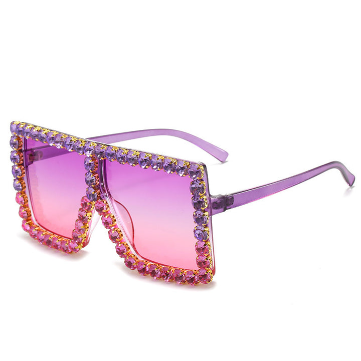 Women's fashionable sunglasses with rhinestone embellishment Bowlift