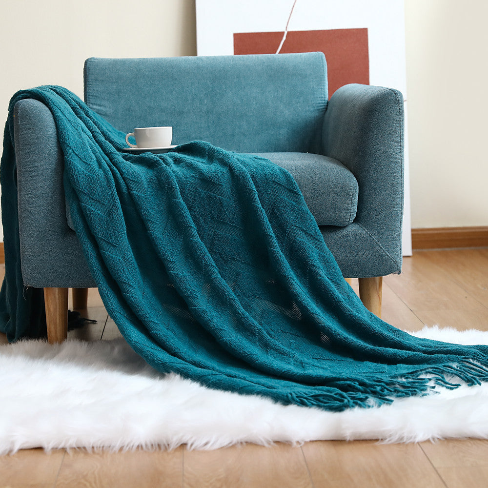 Decorative Textured Throw Blanket