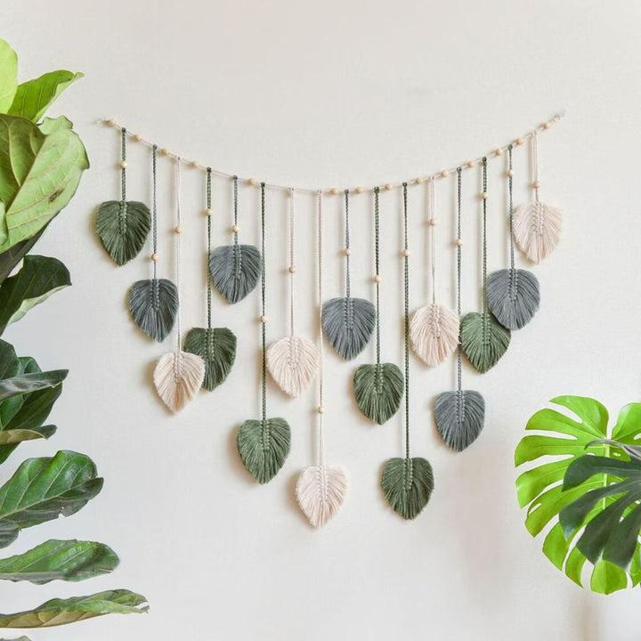 Decorative Macrame Leaf Garland