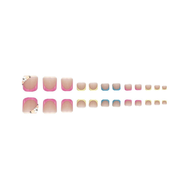 Floral Embellished Press-On Nail Set Bowlift
