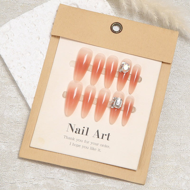 Artificial nail set with elegant crystalline accents Bowlift
