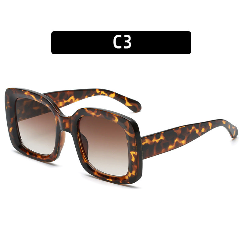 Oversized Square Frame Sunglasses Modern Look