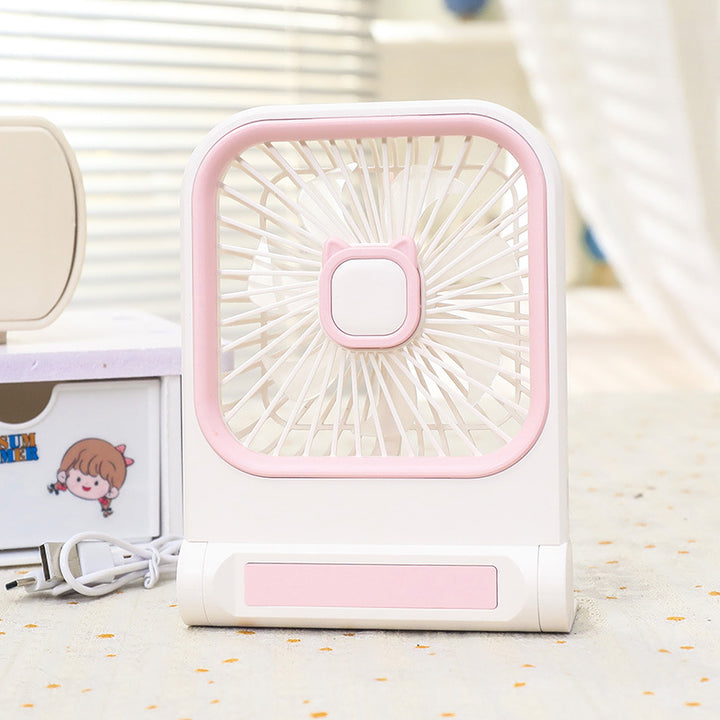 Women's portable mini fan with charming cat design Bowlift