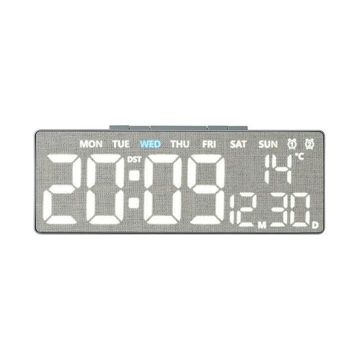 Digital alarm clock with temperature sensor and date display Bowlift