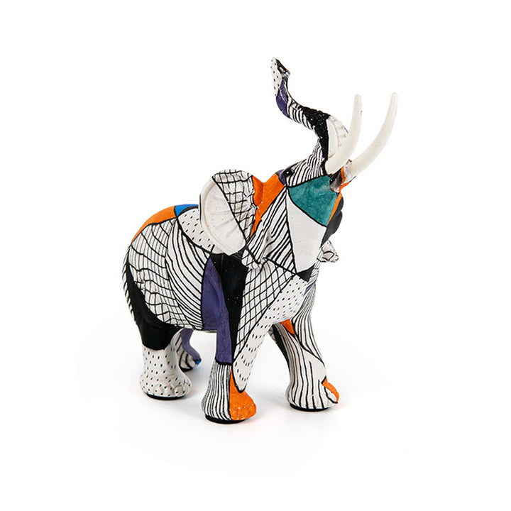 Creative elephant figurine with colorful design Bowlift