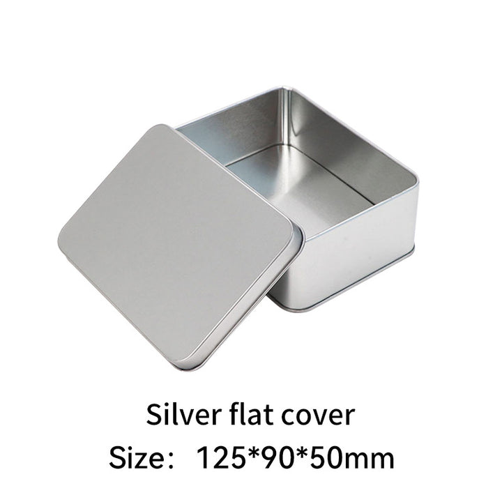 Rectangular metal storage tin with clear display window lid Bowlift