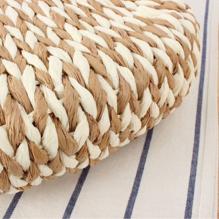 Wicker bag in modern design with artistic weaving Bowlift