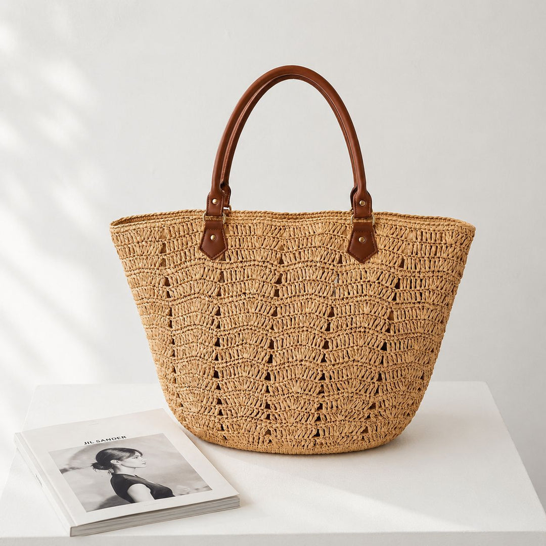 Handbag in Unique Braided Design Bowlift